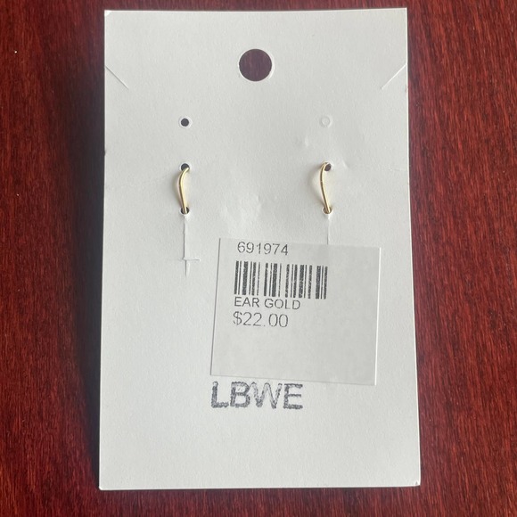 Rocky Mountain Leaf Company Birch Leaf Earrings ~ 24K-Gold Dangle Drop NWT/NEW - Picture 3 of 3